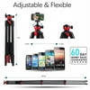 New Arrival Zomei T60 Portable Tripod with Phone Clip and Bluetooth Remote Control Black Red