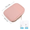 thumbnail image 2 of Xirurus Portable Jewelry Travel Case Ring Binder Storage Book with Clear Pockets Zippered Organizer for Necklaces Earrings Rings Bracelets Pink 11.02in, 2 of 9