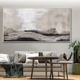 thumbnail image 4 of Large black abstract wall art, handmade acrylic grey painting, textured canvas decor, beautiful black canvas wall art,(41*81cm)16*32 Inches,Unstretched,Frameless, 4 of 4