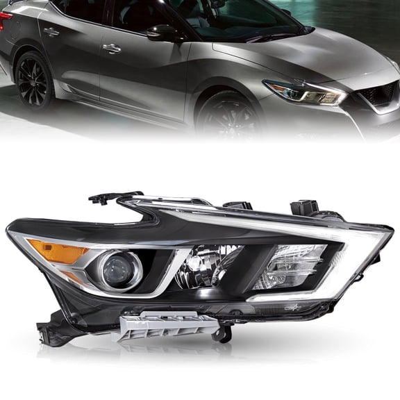 For 2016-2018 Nissan Maxima S|SL|SV 4Dr LED DRL Left Driver/Right Passenger Headlight Headlamp