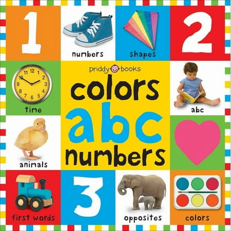 First 100: Big Board Books Colors, ABC, Numbers (Edition 1) (Board book)
