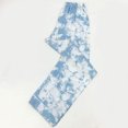 thumbnail image 4 of Pantalones Casuales Cortados Impresos de Alta Cintura Bolsillo, Pantalones Cómodos Sueltos para el Hogar Y Al Aire Libre, 4 of 6