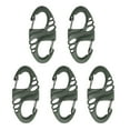 thumbnail image 1 of Visland 5 Pcs Mini Boucles Mousquetons de Type S Légères en Plastique Acier Extérieur Escalade Randonnée Boucles de Sécurité Design Compact Portable, 1 of 8
