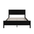 thumbnail image 3 of Home Design Norton Solid Wood King Platform Bed With Slats Support, No Box Spring Required, Black, Easy Assembly, 3 of 10