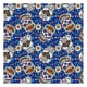 thumbnail image 5 of Tela de Patchwork Calaveras y estampado floral Artesanía Impreso Cuadrados mezclados Paño para coser Arte Artesanía DIY Mantel Bols Azul 90x110cm, 5 of 9