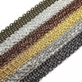 thumbnail image 4 of U8MO 10 Meters Iron Metal Flat Cable Oval Chain 2x3mm 3x4mm 4x5mm 5x8mm Gold/Silver-Gold-2x3mm, 4 of 6