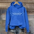 thumbnail image 2 of MIASHUI Women's Christian Cross Print Pullover Hoodie, Winter Long Sleeve Casual Sweatshirt, Round Neck Graphic Hooded Top Blue,XL, 2 of 4