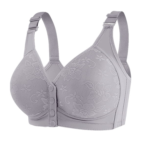 Fewfanhot Women's Plus Size Front Closure Nursing Bra, Mesh Bra with Adjustable Straps, Soft Padded Maternity Bra Wireless Comfort Breathable & Supportive Sports Bra