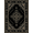 Black Charcoal Grey Tan, Pattern 18, variant on ODIKA 8'x10' Washable Area Rug Grey Smoky Entry Tones Balanced Framing Muted Artwork Way Entrance for King Size Bedroom Under Bed, Master Suite, Non-Shedding, Easy Care