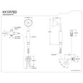 thumbnail image 2 of Kingston Brass KX1057BD Victorian Hand Shower Kit, Brushed Brass, 2 of 5