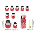 thumbnail image 3 of 9 Pcs Mini Cookie & Vegetable Cutter Set,Stainless Steel Cookie Cutters with Demolding Stick | Mini Sizes Fruit Cooking Molds for Bento Lunch Bread Sandwich,Red, 3 of 7