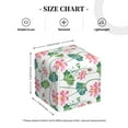 thumbnail image 4 of KLL Lotus Flower Print Tissue Box Cover,Leather Tissue Holder Square Facial Tissue Case Facial Paper Organizer Dispenser for Bathroom, Vanity Countertop, 4 of 7