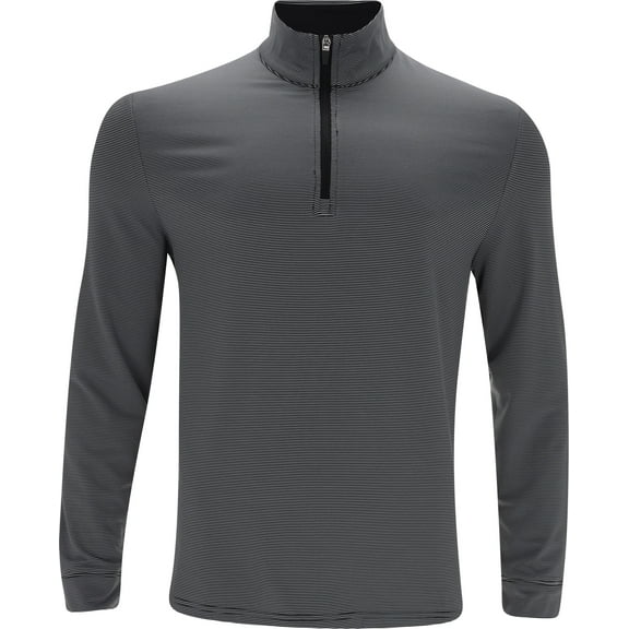 Ben Hogan Feeder Stripe 1/4 Zip Caviar Outerwear Men L