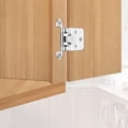 thumbnail image 3 of Cabinet Hinges - 24 Pack 12Pairs 1/2inch Overlay Cabinet Door Hinges Semi-Concealed Self-Closing Hinges for Home, Hotel,School,RV Cabinet,Kitchen Cabinets, Shoe Cabinets, Bathroom Cabinet, 3 of 6