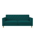 thumbnail image 2 of CosmoLiving Liberty Futon with Storage, Green Velvet, 2 of 30