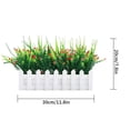 thumbnail image 2 of Valla en maceta flor artificial tela de simulación flor hogar boda decoración floral falsa, blanco y rojo Sweethay HA7817-03B, 2 of 5