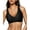 Black, variant on Women Deep V Push up Wireless Jelly Bras Mesh Comfortable No Underwire Seamless Bralette with Support and Lift Plunge T-Shirt Bras