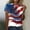 Multicolor, variant on Blczomt Womens Summer Tops Short Sleeve Independence Day 4th of July Tees American Flag Patriotic 2025 Ladies Blouses
