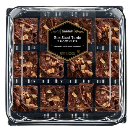 Marketside Bite Sized Turtle Brownies, 14.1 oz (Shelf Stable)