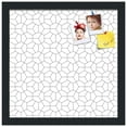 thumbnail image 2 of PinPix 14x14 Custom Cork Bulletin Board Modeco Hex Grey Poster Board Has a Fabric Style Canvas Finish, Framed in Modeco Hex Grey, by ArtToFrames (PinPix-1538), 2 of 5