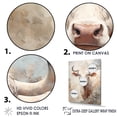 thumbnail image 3 of Designart "Distinguished Beige Bovine Image" Cattle Floater Framed Wall Art Prints, 3 of 5