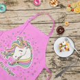 thumbnail image 3 of Ensemble de Chapeaux de Chef de Tablier de Licorne pour les Filles avec Sangle de Cou Réglable et Poches, 3 of 6