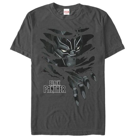 Men's Marvel Black Panther Claw Tear Graphic Tee Charcoal Small