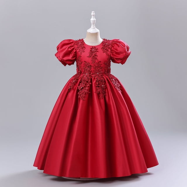 Vestido infantil Vestido de princesa Ropa infantil para niñas Ropa infantil grande Disfraces Vestido de noche de otoño
