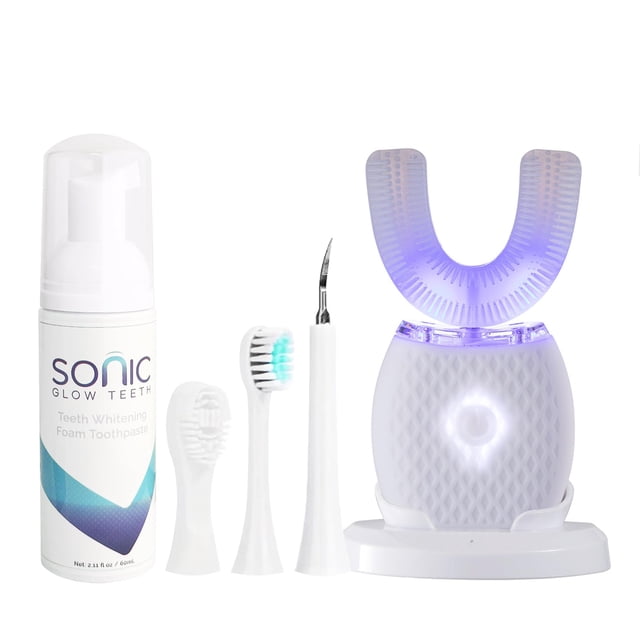Cepillo de dientes eléctrico RONGCHUANG ultrasónico para adultos blanco