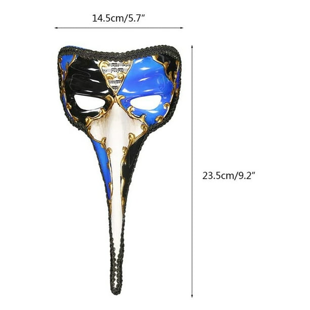 Venetian Masks Half Face Hand Painted Music Masquerade Long Nose Face Cover For Dance Party Wall Art Decoration Walmart Com Walmart Com