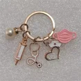 thumbnail image 1 of Classic Medical Series Key Chains Metal Syringe Stethoscope Mask Nurse Cap Pendant Car Keyring  Accessories Doctor Souvenir Gift, 1 of 7
