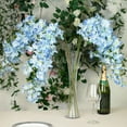 thumbnail image 4 of Efavormart 4 Pack 41" Tall Blue Silk Hanging Hydrangea Stems Artificial Flowers For Wedding Floral Arrangements, 4 of 8