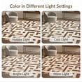 thumbnail image 7 of ODIKA 6'x9' Washable Area Rug Abstract Transitional Blocks Contemporary Minimalist Maze Brushstroke for Dining Room, Under Table, Office Décor, Non-Slip Chair-Friendly, 7 of 7