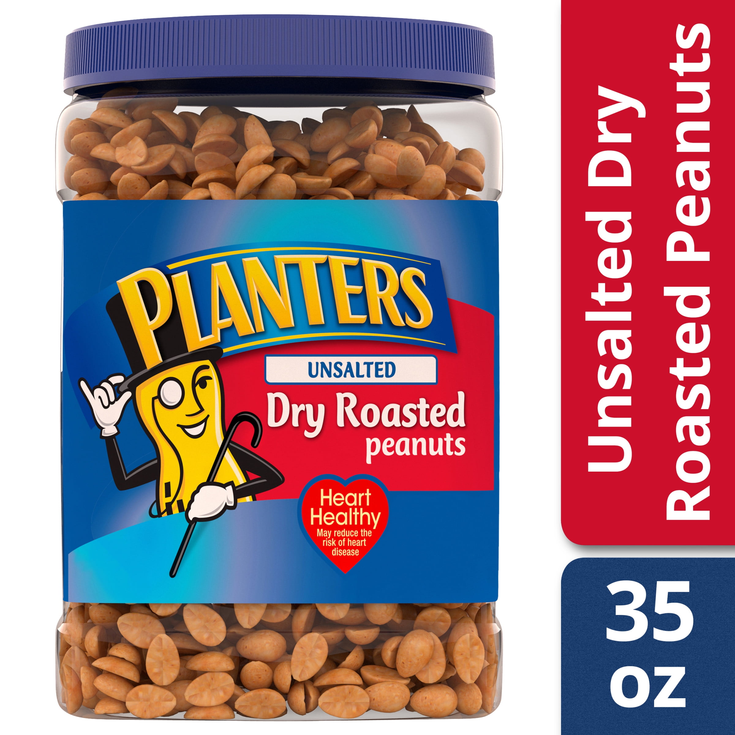 Planters Unsalted Dry Roasted Peanuts 35 oz Jar