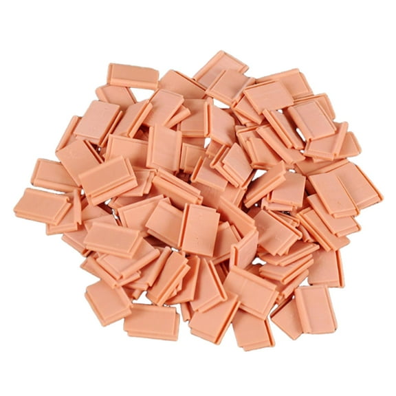 Dualoai 108Pcs Mini Roof Tiles 1/35 Shingles Props Brick Tiles DIY Dollhouses Decorative