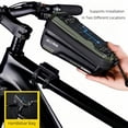 thumbnail image 2 of EVA Hard Shell Mountain Bike Bag Bicycle Front Beam Bag Suitable For 6.1-6.8 " Phones With Rain Cover Quick Release Reflective, 2 of 10