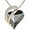 33a - Healing Stone for Protection - Tourmaline Metal Black, variant on Rose Gold Plated Necklace for Women: Heart Shaped Jade Green Healing Crystal Center, Dazzling Cubic Zirconia, Hypoallergenic Chain (18"+2"), Jewelry Gifts for Anniversaries and Birthdays