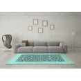 thumbnail image 3 of Ahgly Company Indoor Rectangle Persian Light Blue Traditional Area Rugs, 8' x 10', 3 of 4