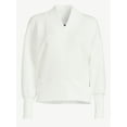 thumbnail image 3 of Scoop Women's and Women's Plus Ultimate Scubaknit V Neck Sweatshirt, Sizes XS-4X, 3 of 5