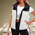 thumbnail image 1 of IMENGL Plus size down cotton vest, White 4XL, Size M-5XL, 1 of 6