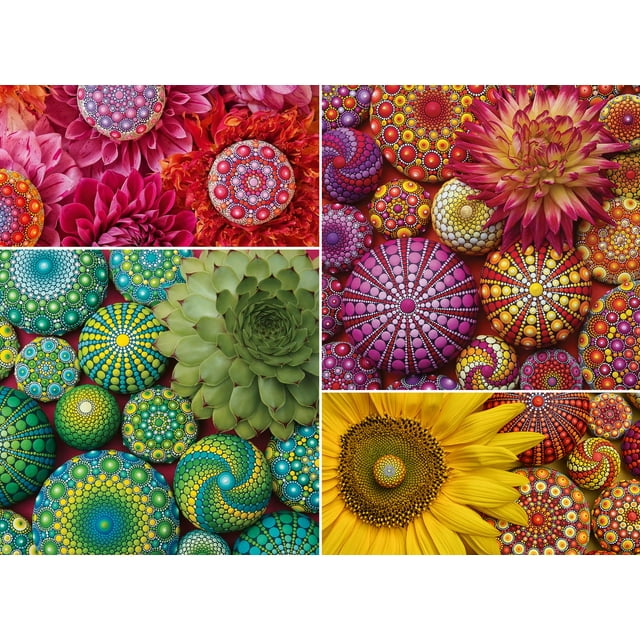 Rompecabezas Ravensburger Colorea tu mundo con flores de mandala