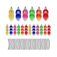 thumbnail image 2 of Calcomanías reflectantes navideñas para automóviles, prácticas pegatinas decorativas para la carrocería del automóvil 48 bombillas 32 líneas, 2 of 8