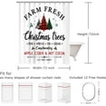thumbnail image 3 of Christmas Shower Curtain, Xmas Shower Curtains, Pine Tree Shower Curtain Set, Waterproof Christmas Bathroom Decor, Merry Shower Curtain, Farm Christmas Tree, 72''''W X 72''''H, 3 of 5