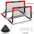 thumbnail image 2 of Arco de fútbol BORNEW 4 x 3 pies portátil, set de 2 unidades, 2 of 2