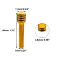 thumbnail image 3 of 8pcs Yellow Car Door Lock Knobs Interior Door Lock Knob Aluminum Alloy Inner Door Lock Pull Pins Universal for Car, 3 of 7