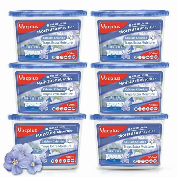 Moisture Absorber Vacplus 6-pack 310mL Dehumidifier Dutch Blue