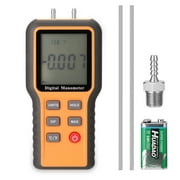 Lixada Digital Manometer LCD Display   Switchable 12 Pressure Units Adjustable Indoor Temperature Measurement Tool Pipes Pressure Measuring Device