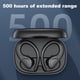 thumbnail image 3 of Auriculares Bluetooth 5.2, auriculares inalámbricos impermeables IPX6 con ganchos para las orejas para Android, IOS, correr, caminar y hacer ejercicio, 3 of 7