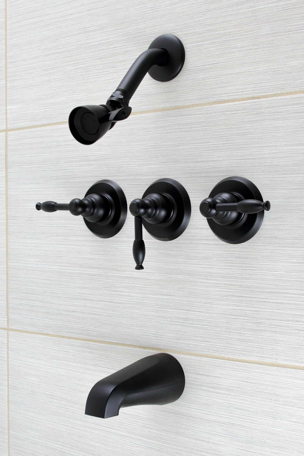 Kingston Brass FB5615KL Knight 4インチ センターセット バスルーム蛇口 小売ポップアップ式 オイル磨きブロンズ 並行輸入品 Kingston Brass FB5615KL Knight 4\" Centerset Bathroom Faucet, 6 x 5