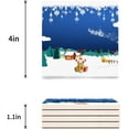 thumbnail image 3 of RYLABLUE Merry Christmas Santa Claus Set of 4 Coaster for Drinks, Absorbent Ceramic Stone Coasters Cup Mat with Cork Base for Home Kitchen Room Coffee Table Bar Decor, 3 of 4